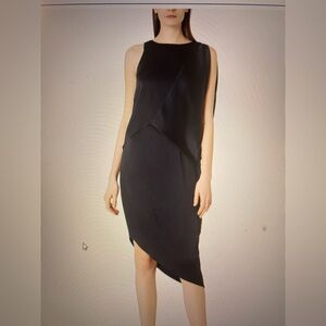 Halston Heritage Elegant Black Asymmetrical Dress